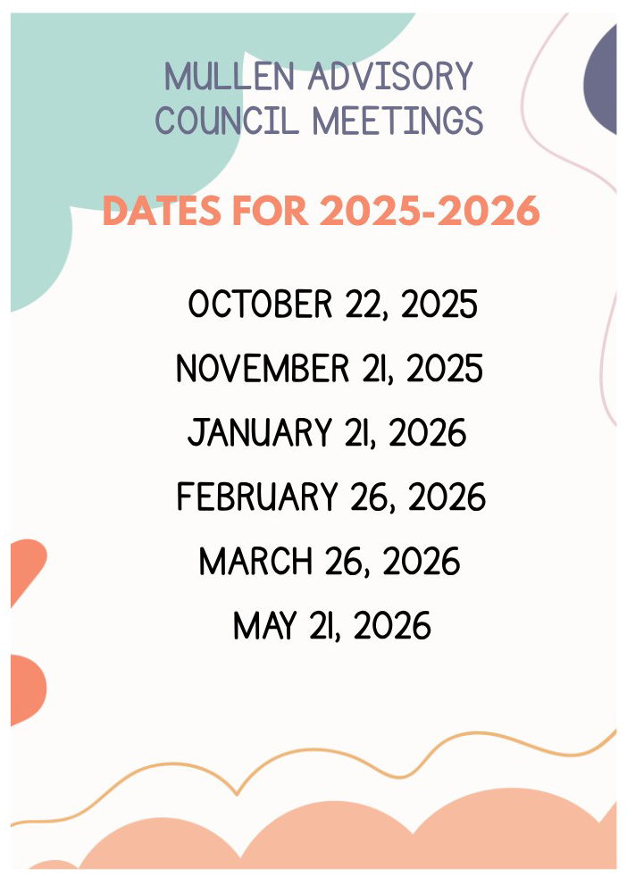 Advisory Council Dates