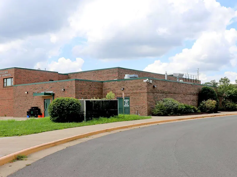 Mullen Elementary School building entrance
